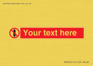 Custom Do Not Change Grinding Wheel Sign